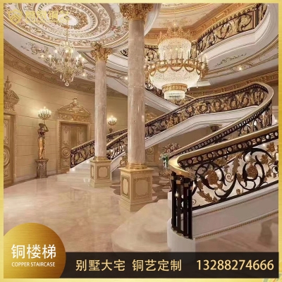 铜艺楼梯3