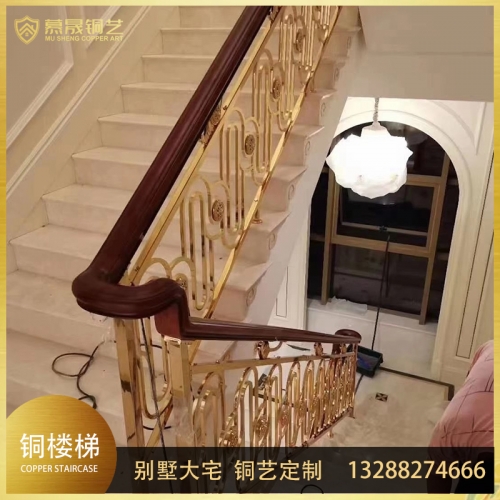 铜艺楼梯护栏13