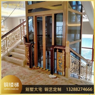 铜艺楼梯护栏18